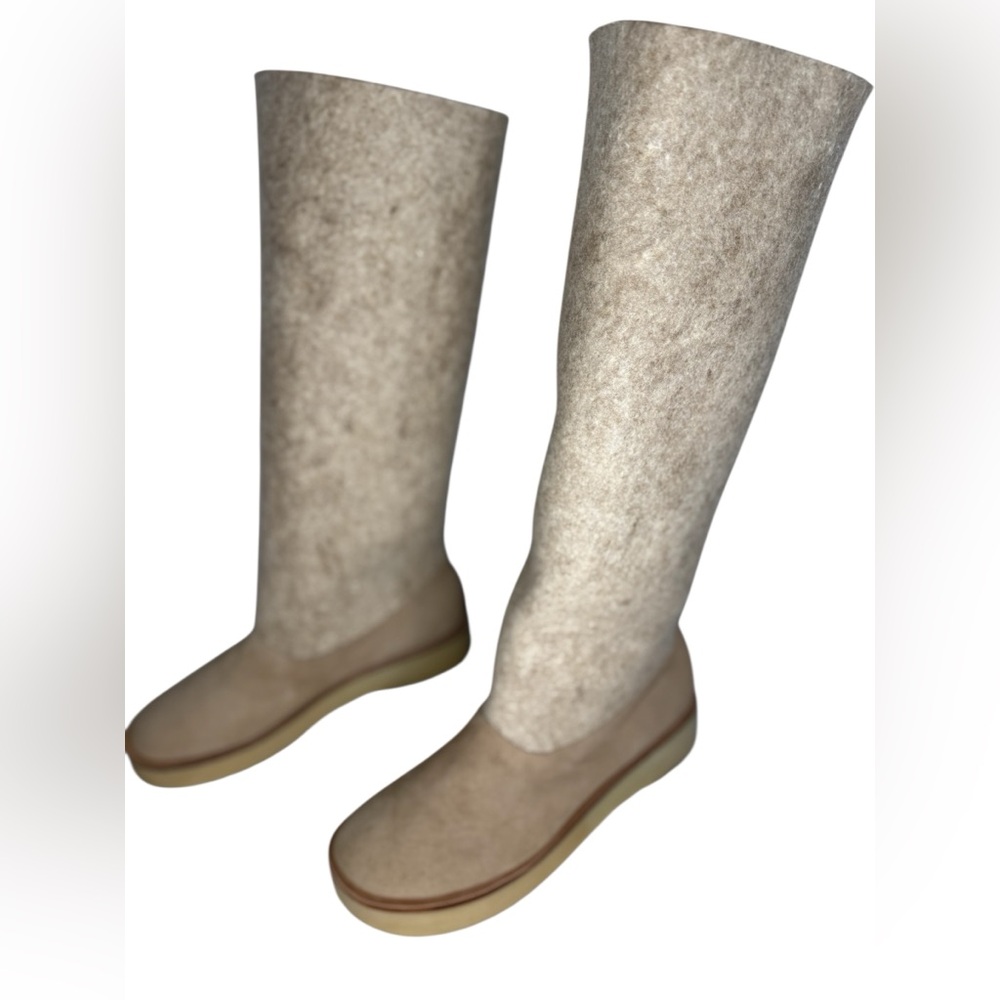 Lauren Manoogian Felt Contour Boots Camel Combo EU 40 - Picture 3 of 9